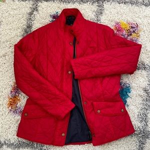 Barbour women’s flyweight cavalry jacket red size 12